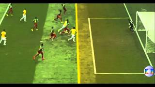 brasil x camarões gol legitimo do fred copa do mundo no brasil 2014 23/06/2014