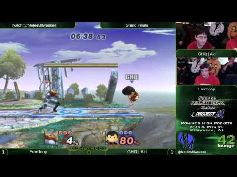 Construct 18 - Frootloop (Sheik) vs GHQ | Aki (Ness) - Project M Grand Finals