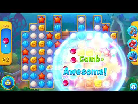 Fishdom 6532 Level - 17 moves - NO BooSTERS