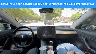 Tesla Full Self Driving Supervised Is Perfect for Atlanta/Buckhead