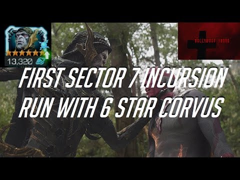 Marvel Contest of Champions - My First Sector 7 Incursions with 6 Star Corvus Glaive