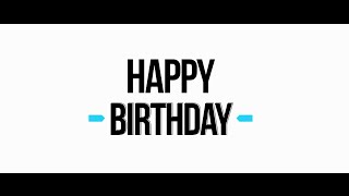 Happy Birthday Song for Jimmy, Kinetic Typography 1080p