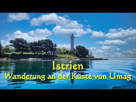 Spaziergang entlang der Küste in Umag 