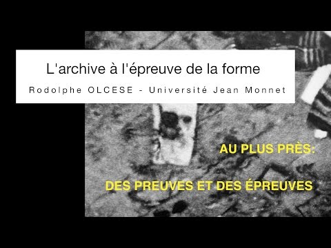 Au plus près...communication de Rodolphe Olcèse