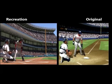 MVP Baseball 2005 Intro Recreation Side by Side