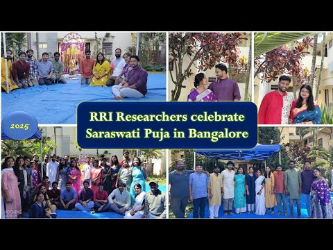 RRI Researchers celebrate Saraswati puja in Bangalore #phdlife #rri #interview #phd #valentinesday