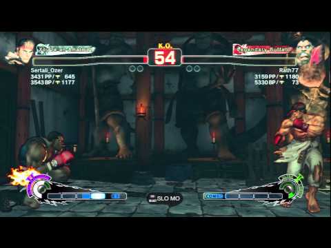 Sertali_Ozer (Ryu) Vs Rath77 (Balrog)  SSF4 AE Ranked Matches - PSN