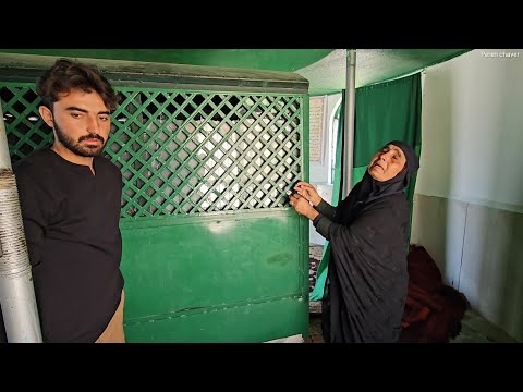 Prayer trip to the shrine with grandmother and master builder