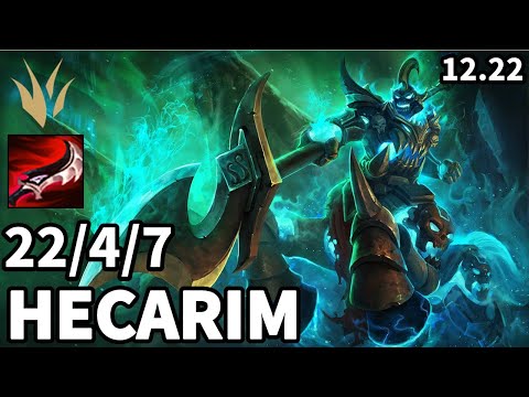 Hecarim Jungle vs Sejuani - EUW Master | Patch 12.22