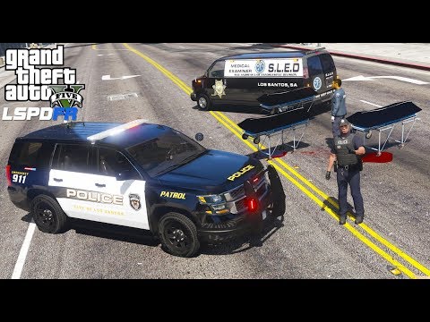 GTA 5 LSPDFR #647 Los Santos Police Tahoe Patrol - New Coroner