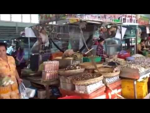 Walk around WET market in Phnom Penh, Cambodia
