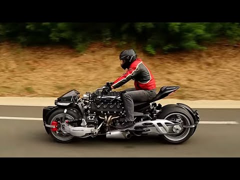 Lazareth LM847 - Drive Test 2018 - V8 ENGINE POWERED MOTORCYCLE - HD