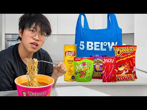 I Ate ONLY 5 Below Food For A Week, But Doubled My Budget Every Day