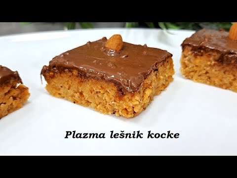 PLAZMA LEŠNIK KOCKE  ne peče se  a gotov je za 20 tak minuta Savrsena poslastica za letnje dane