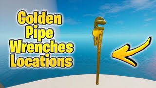 Search Different Golden Pipe Wrenches ALL Locations - Midas Mission - Fortnite