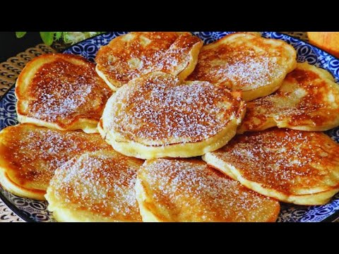 Oatmeal Pancakes with Apple and Yogurt | My family can't believe it! Best Weight loss breakfast