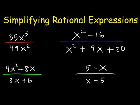 Simplifying Rational Expressions