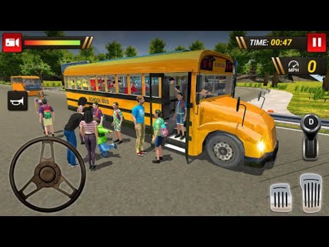 Offroad High School Bus Driver Simulator - Bus Driving Simulator 3D -Andriod Gameplay