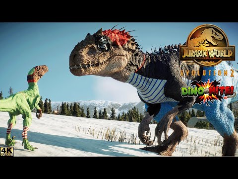 CHRISTMAS vs HALLOWEEN DINOSAURS | BATTLE ROYALE | JURASSIC WORLD | JURASSIC PARK