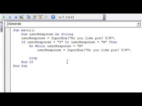 Excel 2010 VBA Tutorial 25   Do While Loop