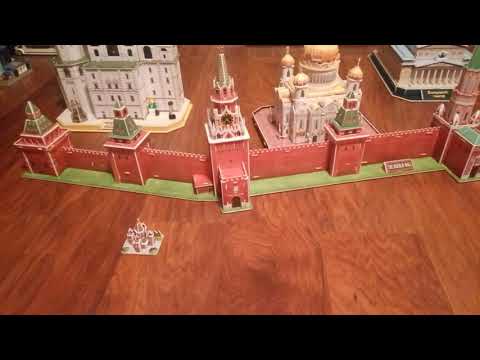 Обзор моих кремлёвских башен из 3d пазла