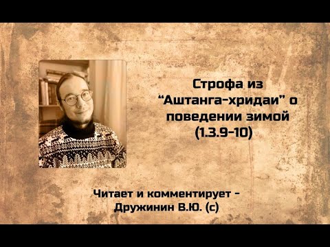 Дружинин - Поведение в зимний период (Аштанга-хридая, 1.3.9-10)