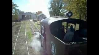 preview picture of video 'SC&S RR Heisler Steam Train ride Freeport Illinois .'