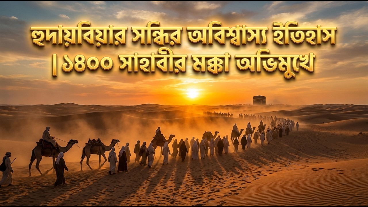হুদায়বিয়ার সন্ধির অবিশ্বাস্য ইতিহাস | ১৪০০ সাহাবীর মক্কা অভিমুখে