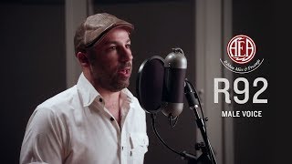Video thumbnail for AEA R92 Front - Male Voice - Listening Library by AEA Ribbon Mics