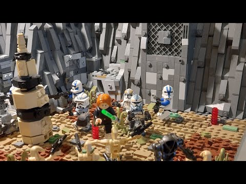 Lego Star Wars Moc on Felucia\ Old Clone Base (Contest entry)