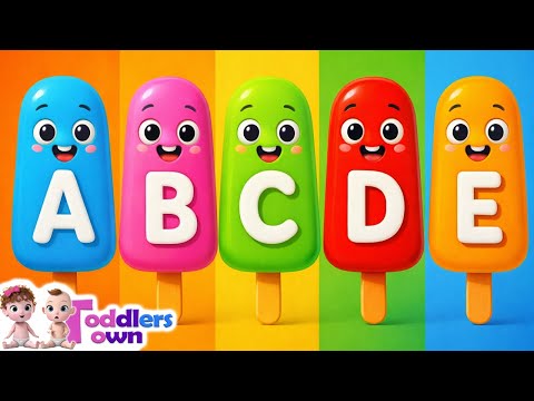 Learn ABC's with Alphabet Ice Cream Popsicles Song 🍦🍧 ABC Songs for Children | Toddlers Town