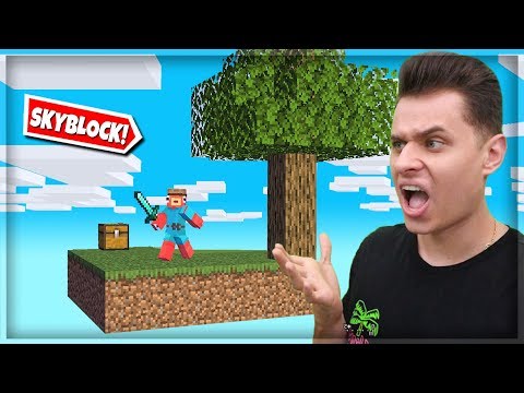 My FIRST TIME in MINECRAFT SKYBLOCK #1 (I'm a noob)