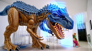 Dinosaurs Come Alive in Our House! Kids Use Magic to Save the Day