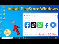 How To Download And Install Google PlayStore Apps On Windows PC Or Laptop 2025 Easiest Way