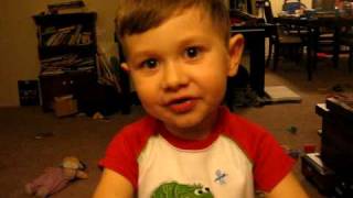 3-year-old recites poem, "Litany" by Billy Collins