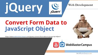 jQuery Convert Form Data to JavaScript Object - Form data with JavaScript