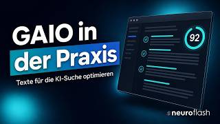 GAIO in der Praxis: Texte für KI-Suche optimieren