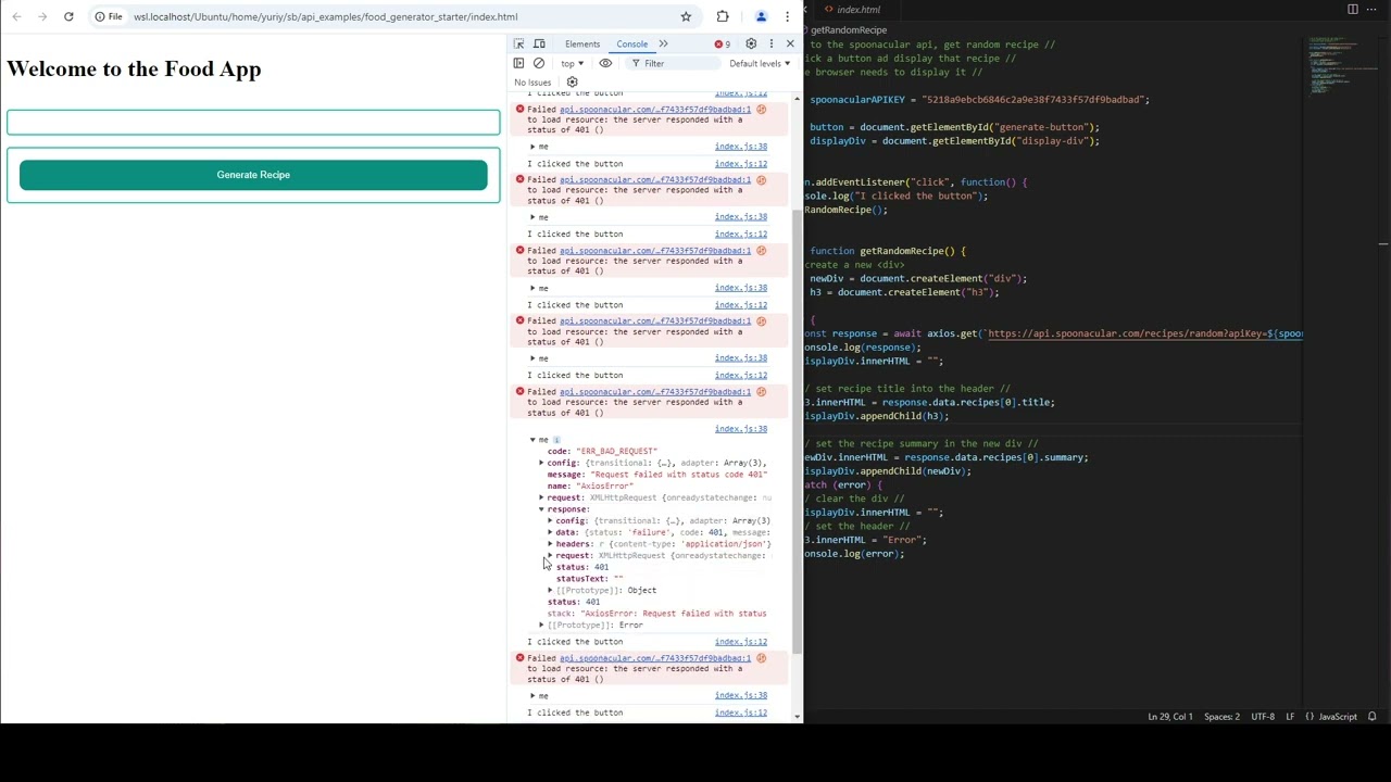 Error Handling API Axios