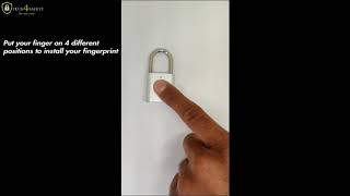 How to install and reset your Fingerprint Padlock