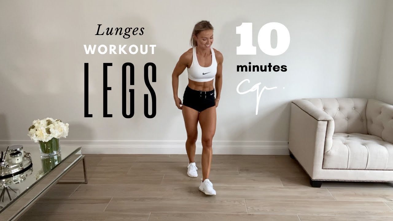 10 Minute Leg Workout | Lunges at Home Workout - YouTube