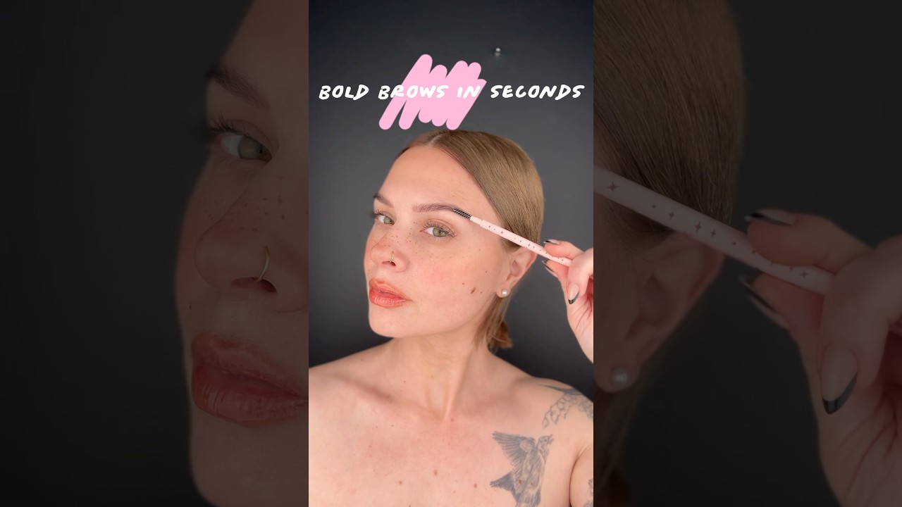 From basic to bold in seconds 🖤 ​⁠@refybeauty.  #eyebrows #makeup #makeuptutorial #makeuplover