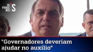 Bolsonaro critica o fique em casa imposto por governadores