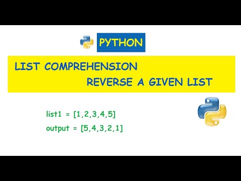 Python Reverse A List Using List Comprehension