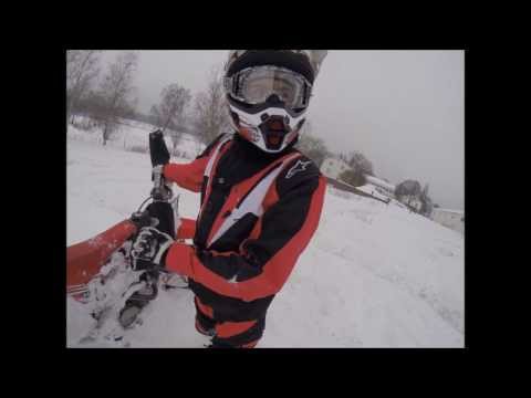 Perfect winter day for motocross