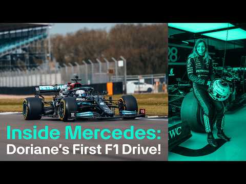 Doriane Pin Drives A Mercedes-AMG F1 Car for the First Time!