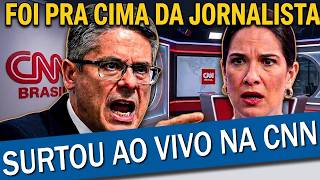 ALESSANDRO VIEIRA BATE BOCA COM JORNALISTA AO VIVO NA CNN E LEVA LAPADA