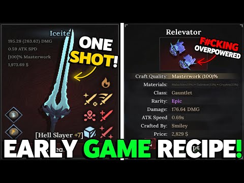 How To Make EARLY GAME *ONE SHOT* Island 3 Weapons... in The Forge Roblox!