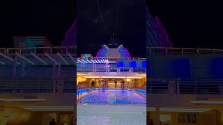 Norwegian AQUA Pool Deck at Night #Shorts