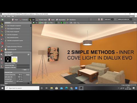DIALUX EVO : 2 SIMPLE METHODS TO MAKE INNER COVE LIGHT
