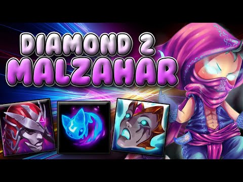 DIAMOND 2 MALZAHAR IS BACK ON SOLO Q - League of Legends (Prophet Malzahar)